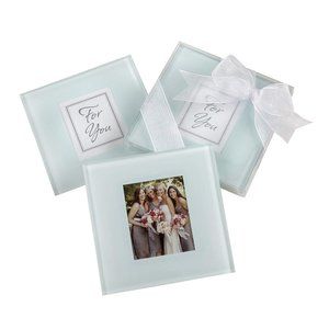 💕3/$25 💕 NWT Kate Aspen Photo Frosted Glass Coaster (Set/2)